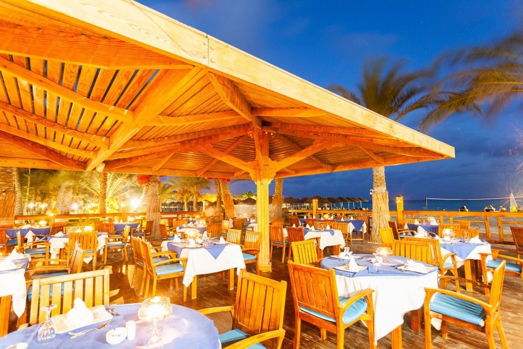 Strandrestaurant am Mittelmeer