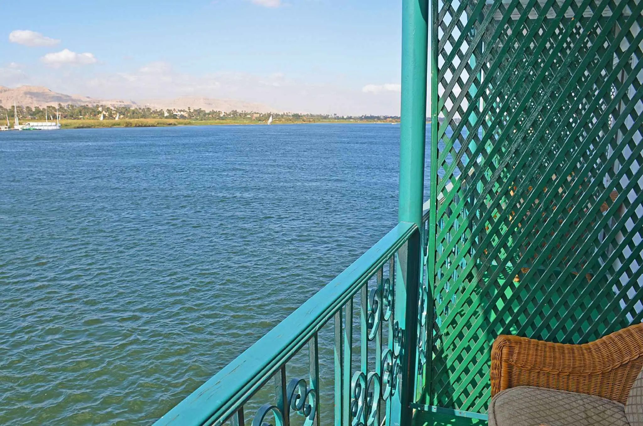 Privater Kabinenbalkon mit Nilblick
