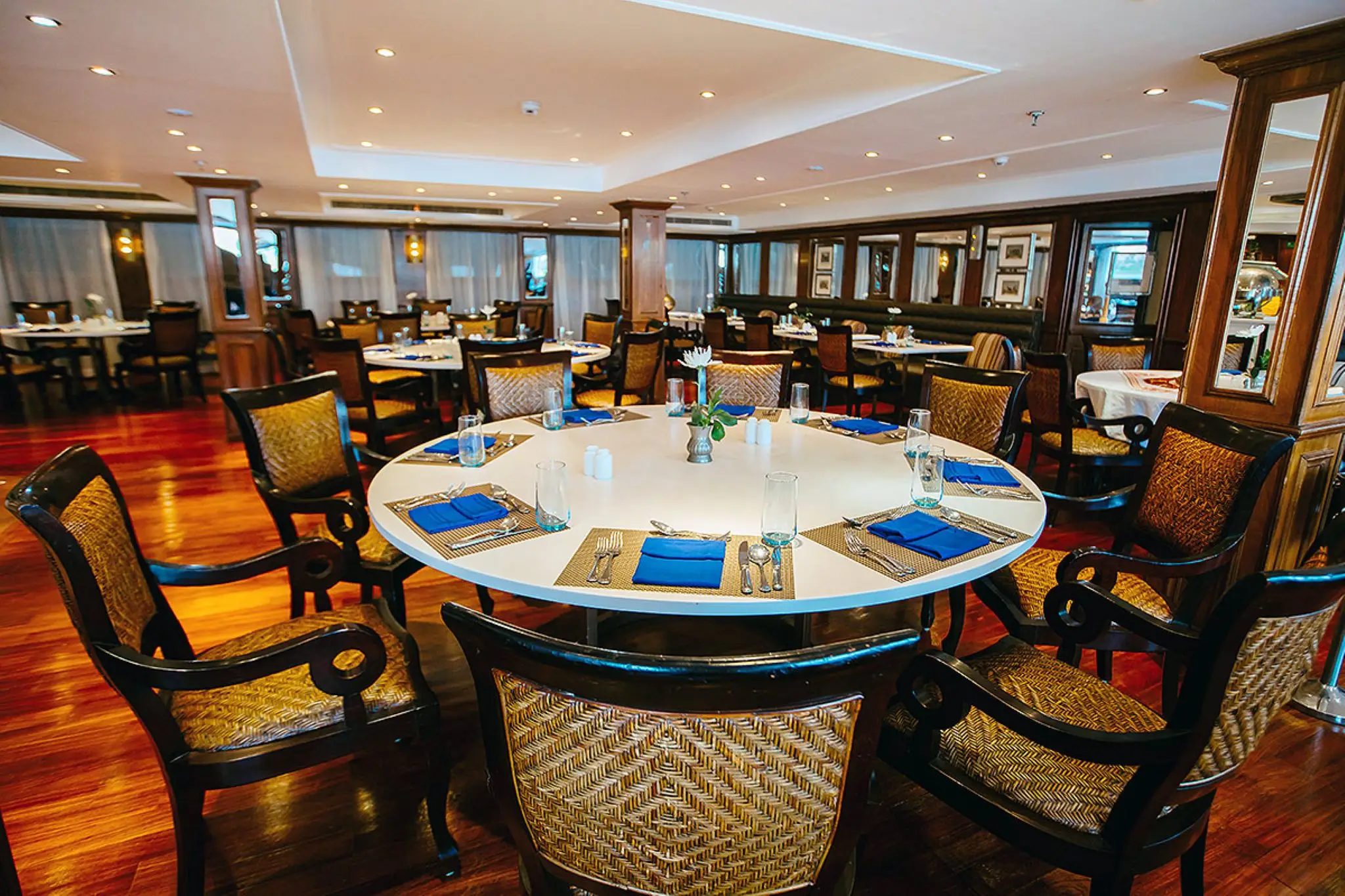 Restaurant der MS Tosca